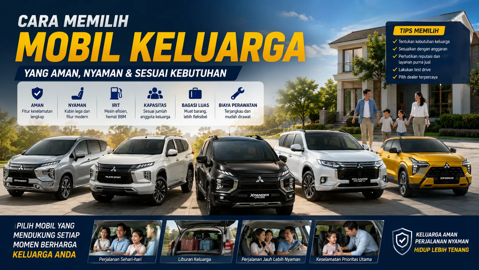 Artikel Cara Memilih Mobil Keluarga yang Aman, Nyaman, dan Sesuai Kebutuhan