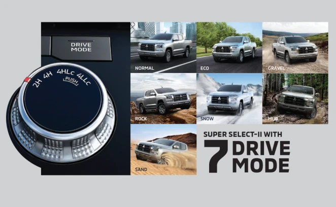 Fitur Super Select-II dengan 7 Drive Mode